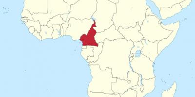 نقشہ کے کیمرون ، مغربی افریقہ