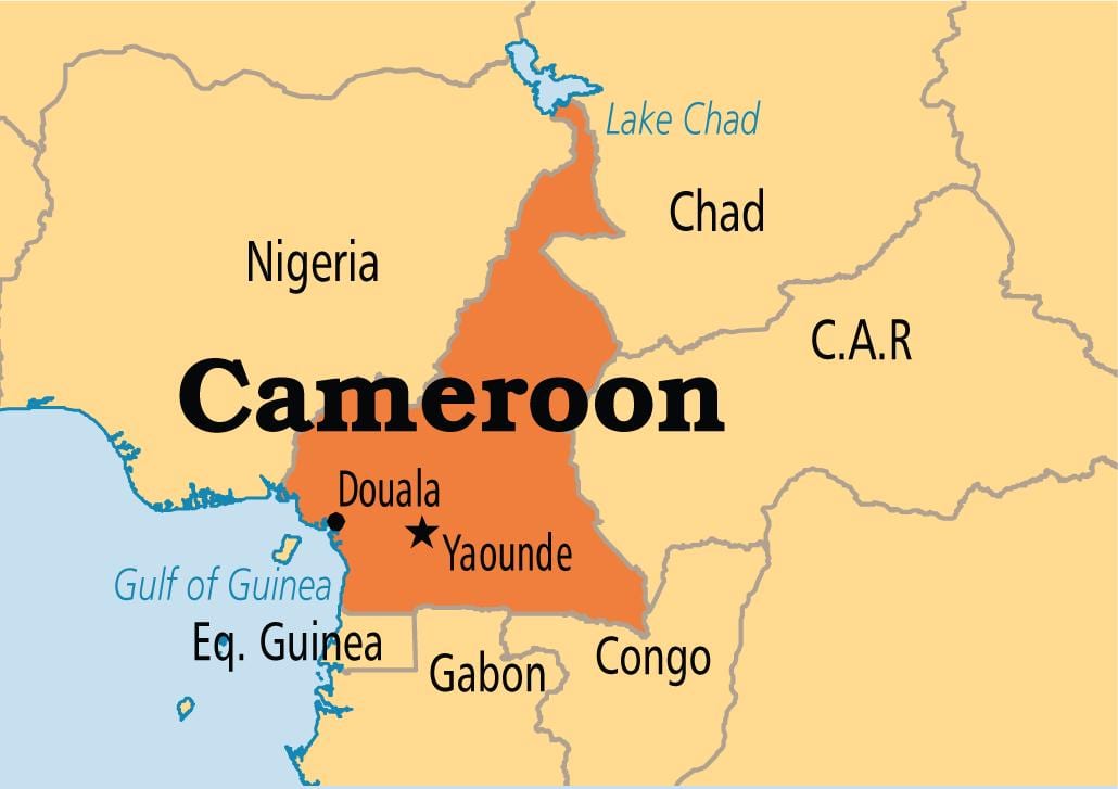 نقشہ کے yaounde کیمرون